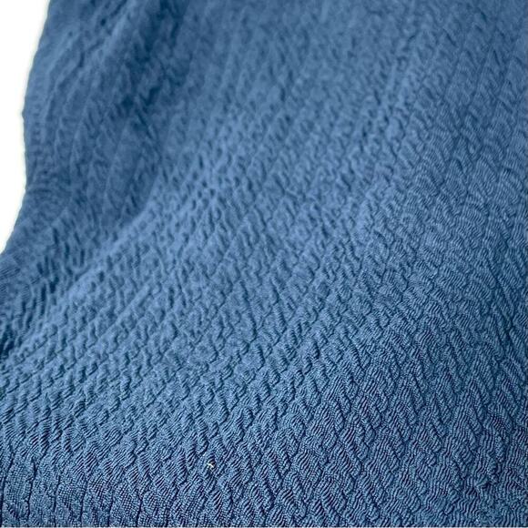 NEW J. Crew Textured Curved-waist Cheeky Bikini Bottom Blue Women’s XL BC050 $59 - Picture 3 of 10